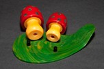 Catalin Bakelite Figural ”Mushroom” Salt & Pepper Shakers Rare